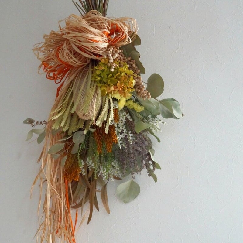 ドライフラワーのスワッグ【配送】 | Atelier Momo