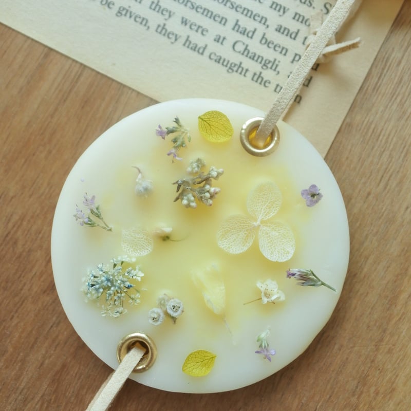 縦型3連アロマワックスサシェのガーランド/アロマワックスバー