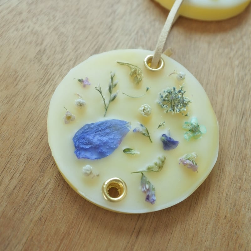 縦型3連アロマワックスサシェのガーランド/アロマワックスバー