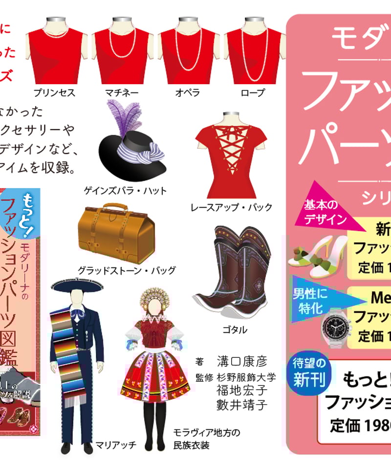 もっと！モダリーナのファッションパーツ図鑑 | 図鑑専門店 図鑑館－ず