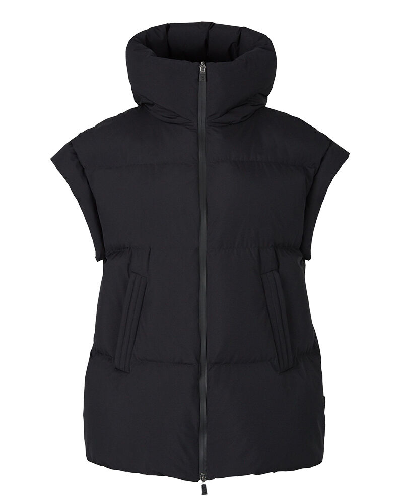 HERNO 】 COUTURE LAMINAR フレンチスリーブジレ（ブラック）46サイズ