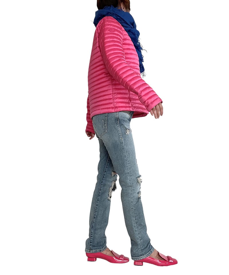 SAVE THE DUCK 】サッと羽織ってノーカラーダウンジャケット