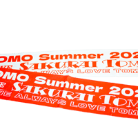 TOMO夏2025 マフラータオル 赤・白　お届けに2～3週間お時間をいただきます