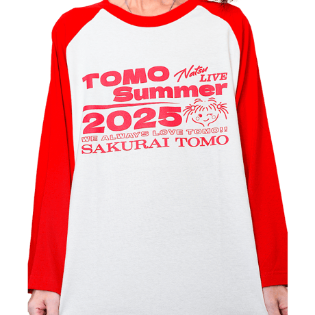TOMO夏2025Ｔシャツ 赤 半袖・長袖　お届けに2～3週間お時間をいただきます
