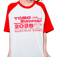 TOMO夏2025Ｔシャツ 赤 半袖・長袖　お届けに2～3週間お時間をいただきます