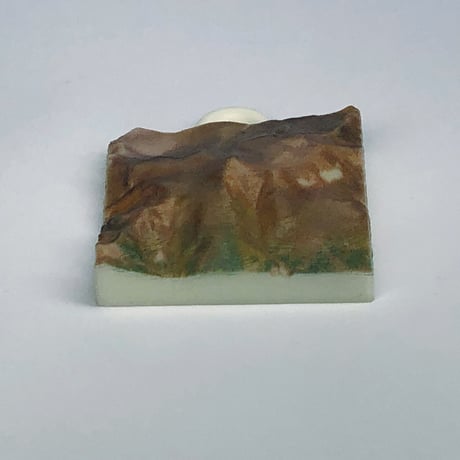 7.「十勝岳」 日本百名山コレクション 【国土地理院3Dデータ使用】3Dプリント 3x3cm