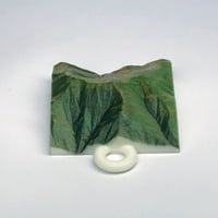 19.「飯豊山」 日本百名山コレクション 【国土地理院3Dデータ使用】3Dプリント 3x3cm