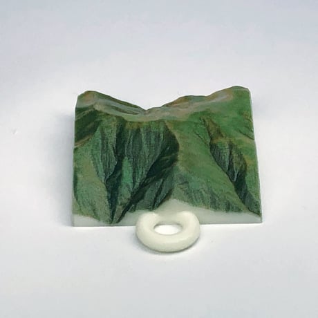 19.「飯豊山」 日本百名山コレクション 【国土地理院3Dデータ使用】3Dプリント 3x3cm