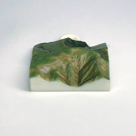 19.「飯豊山」 日本百名山コレクション 【国土地理院3Dデータ使用】3Dプリント 3x3cm