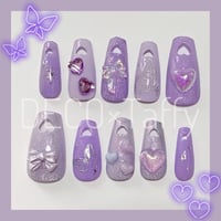 🌟セミオーダー🌟No.10  ハートパンチ♡パープル推し