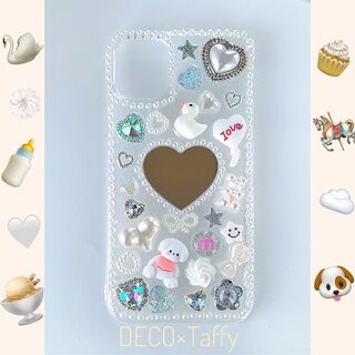 デコ電オーダー デコカバー オリジナルケース ミラー 鏡 デコカバー デコ電 オーダーメイド オリジナルケース 痛デコの
