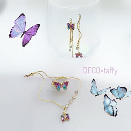 🌟注文後制作🌟　バタフライピアス🦋