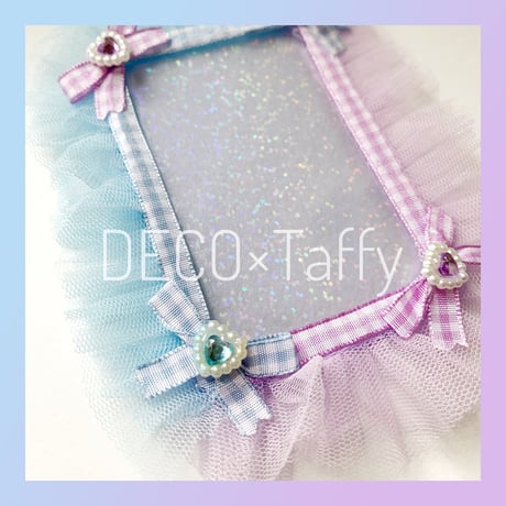 💖現品販売💖　デコトレカケース(チュール/LBL×LPU)