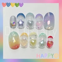 🌟セミオーダー🌟No.6  パステルレインボー