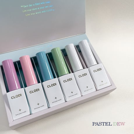Pastel Dew マグネットジェル&グリッタージェル 6color