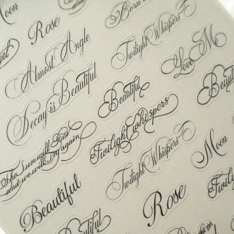 Nail sticker 英字 2Color