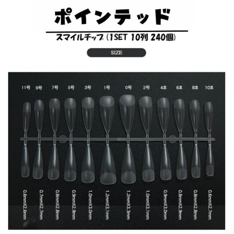 大容量ネイル チップ 全5種