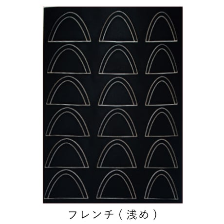 エアブラシ アート ステンシルシール  フレンチネイル