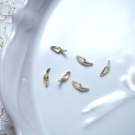 お得な6個入り 花びらリングパーツ
