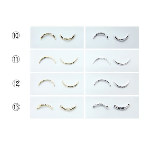 イスルリングパーツ【ローズゴールド】2個入り 全13種