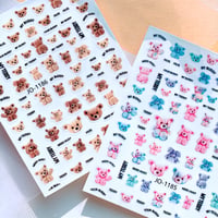 テディベアネイルシール 全2種