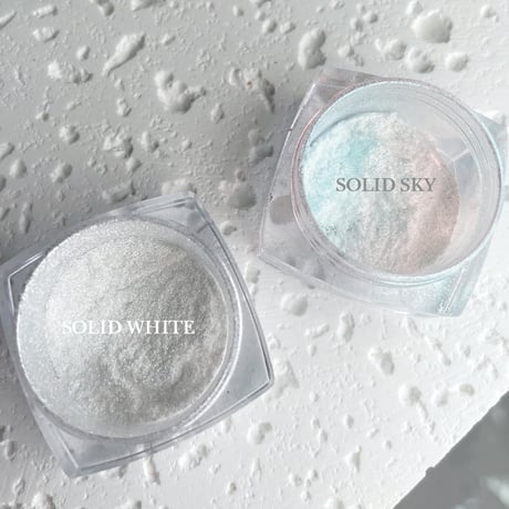 2 types of solid mirror powder