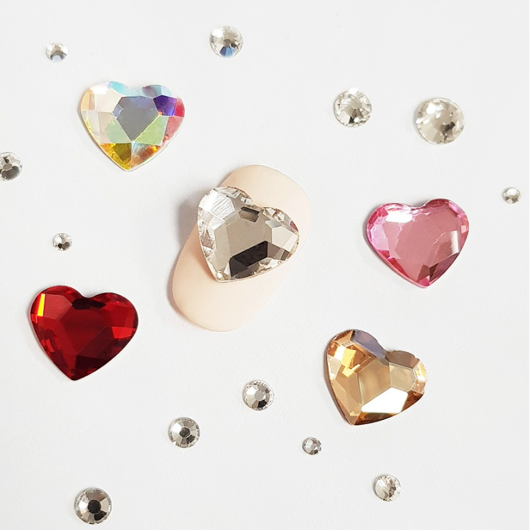 ハートの石 ブラジル産]ローズクォーツハート型磨き石（ハートシェイプオブジェ