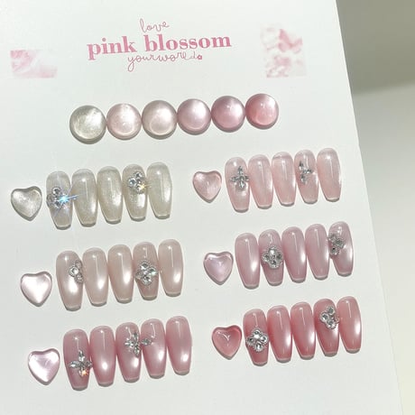 Pink Blossom 6color 台紙付き