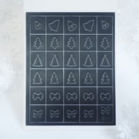 クリスマスステンシルシール