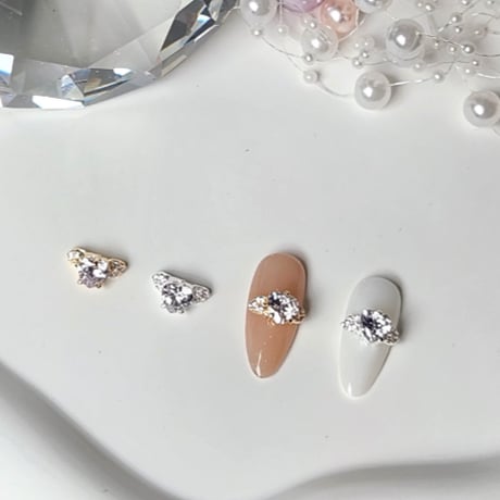 ダイヤモンドハートリングパーツ 全2色