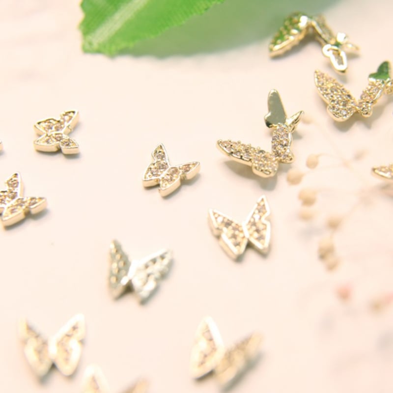 ネイルパーツ①（2種類のちょうちょ） 蝶ネイルパーツ 全4種 | Boutique Korea -Japan公式Shop-