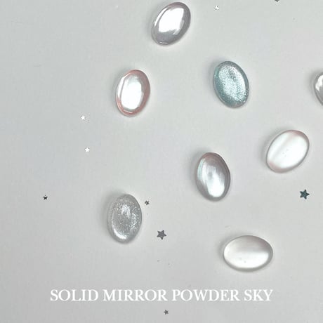 2 types of solid mirror powder