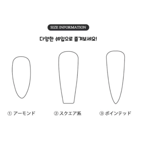 大容量ネイル チップ 全5種
