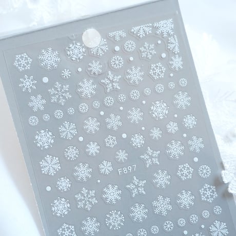 雪の結晶ネイル