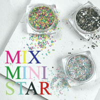 mixed mini stars glitter 3タイプ