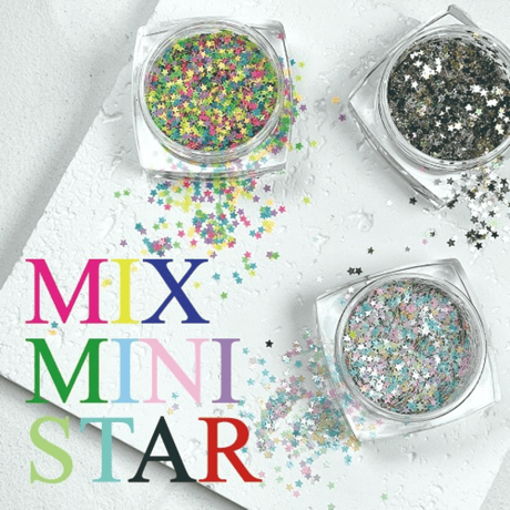 mixed mini stars glitter 3タイプ