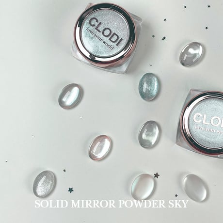 2 types of solid mirror powder
