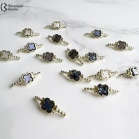 指輪クローバーパーツ 全4色