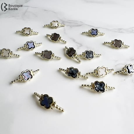 指輪クローバーパーツ 全4色