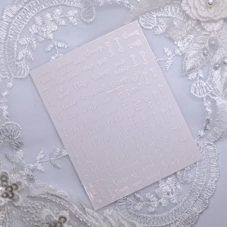レタリングネイルシール　全8種