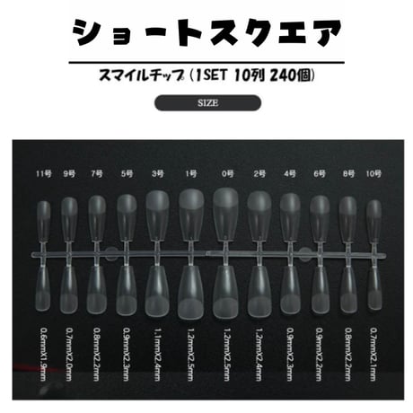 大容量ネイル チップ 全5種