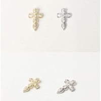 アンティーク十字架パーツ 全2色