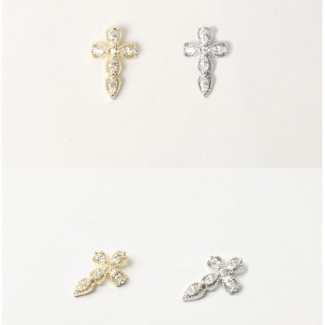 アンティーク十字架パーツ 全2色