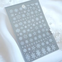 雪の結晶ネイル