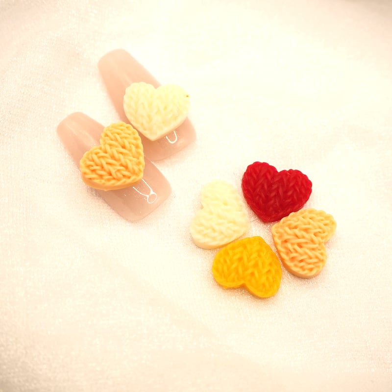 ハートニットパーツ 全4色♡ | Boutique Korea -Japan公式Shop-