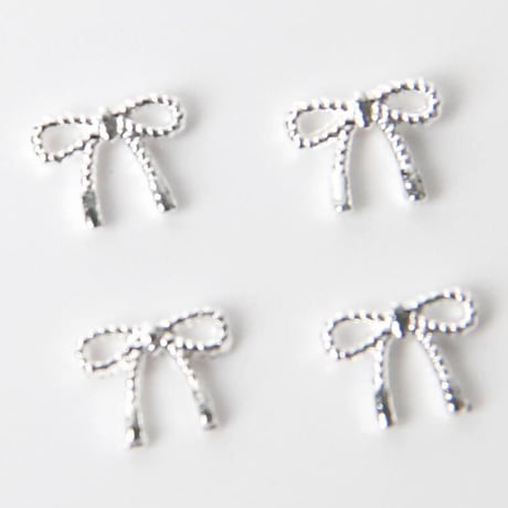1P/8個 ガーリーリボンパーツ ミニ🎀全2色