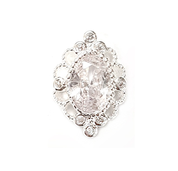 美品✨ルネ ブローチ 　クリスタル　ストーン シルバー fit=scale-down,w=1200