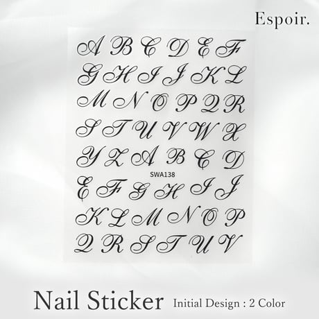 Nail sticker イニシャル 2Color