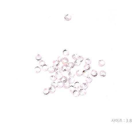 メタル貝殻ネイルチャーム 3.8mm