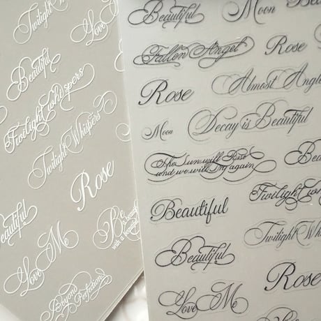 Nail sticker 英字 2Color